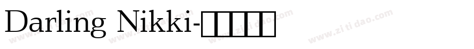 Darling Nikki字体转换